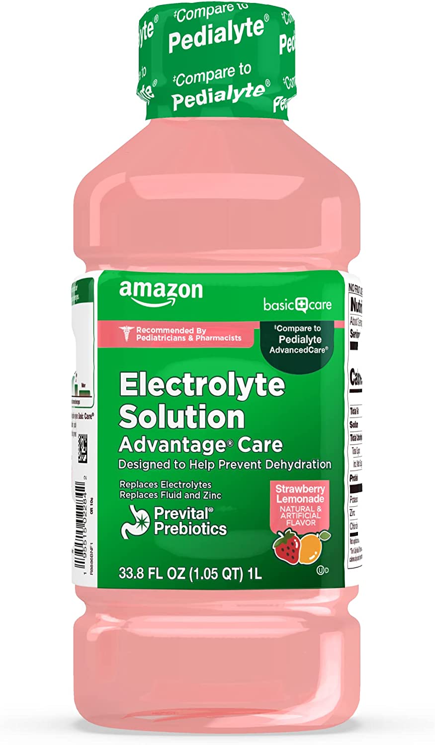 230527212936844_1 Basic Care Grape Electrolyte Solution, Replaces Electrolytes, Fluid & Zinc, Kids & Adults, 33.8 Fluid Ounces - Image 1